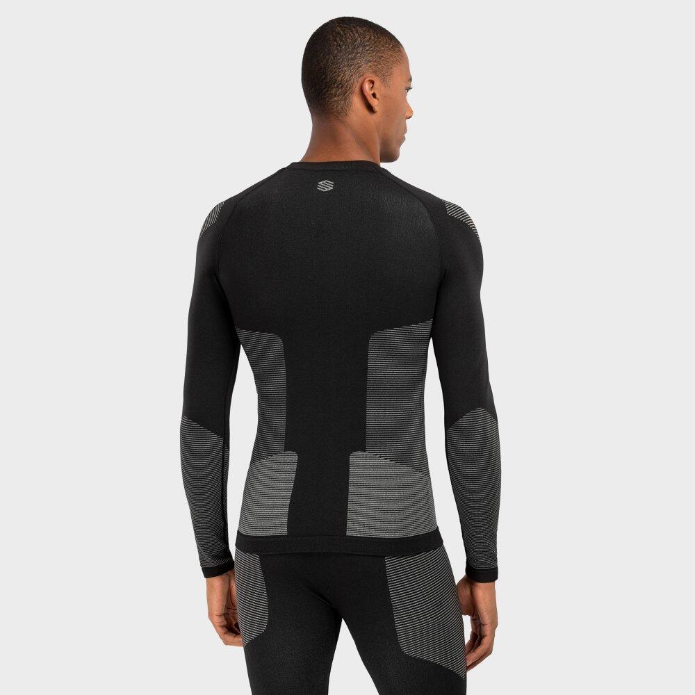 Maglia intima a compressione uomo Sport invernali Snow Dune Nero 3/7