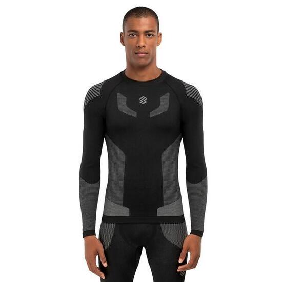 Maglia intima a compressione uomo Sport invernali Snow Dune Nero
