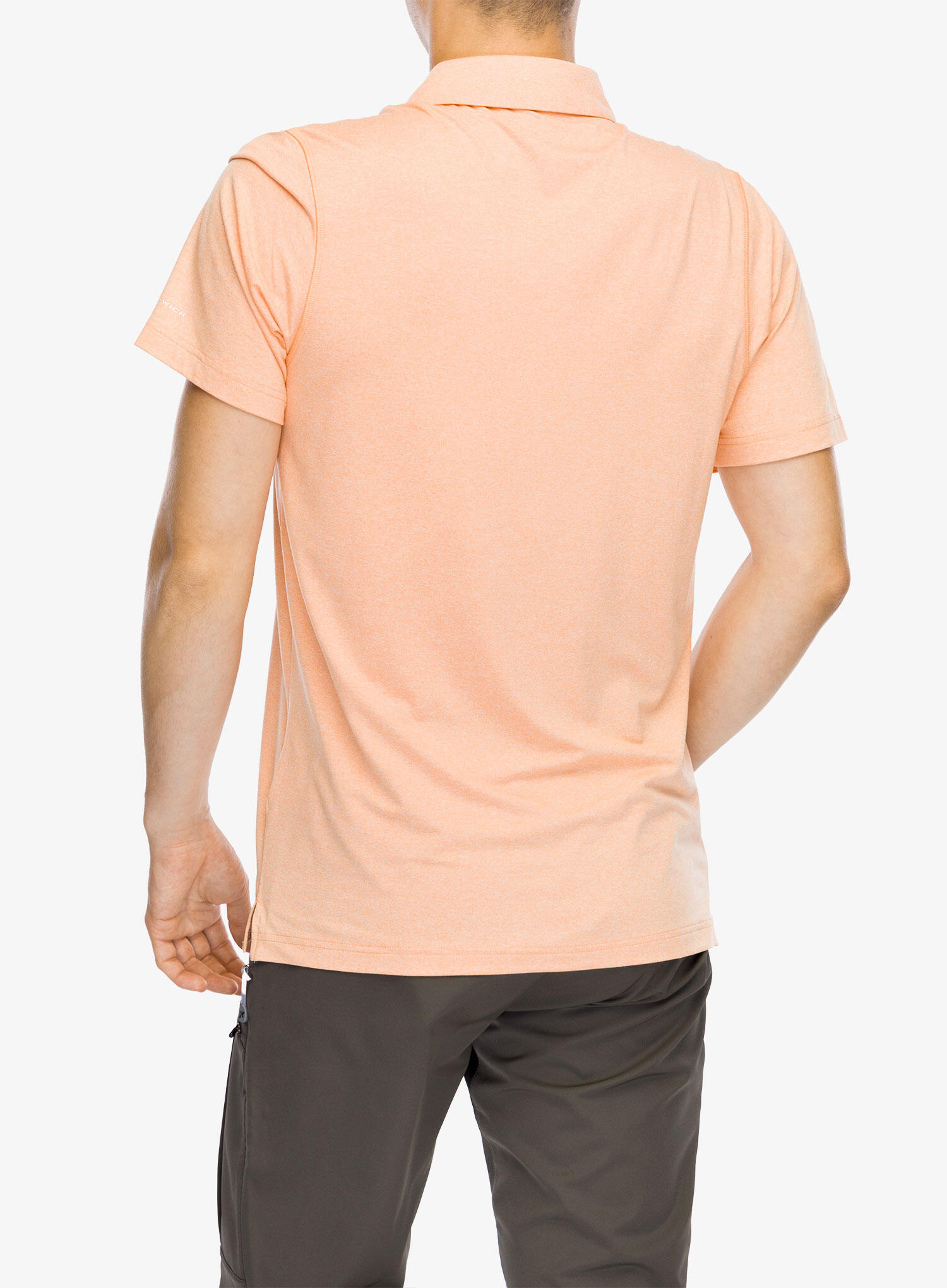 Columbia Polo Técnico Tech Trail Para Hombre Naranja 4/5