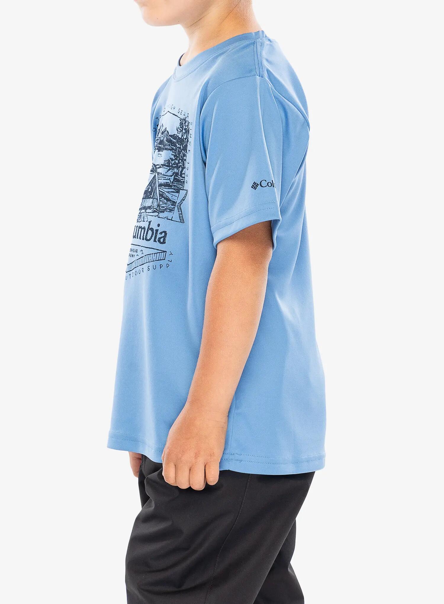 Koszulka szybkoschnąca chłopięca Columbia Fork Stream Short Sleeve Graphic Shirt 3/5