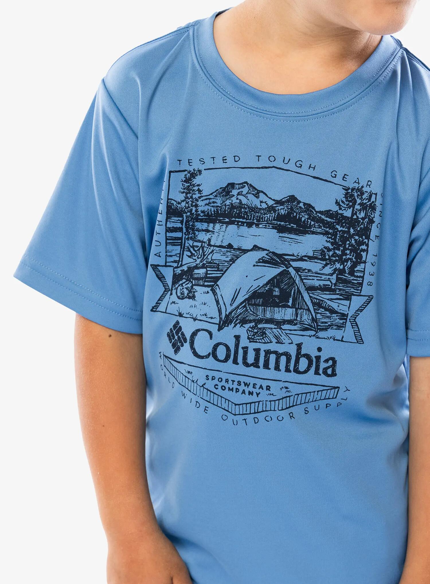 Koszulka szybkoschnąca chłopięca Columbia Fork Stream Short Sleeve Graphic Shirt 5/5