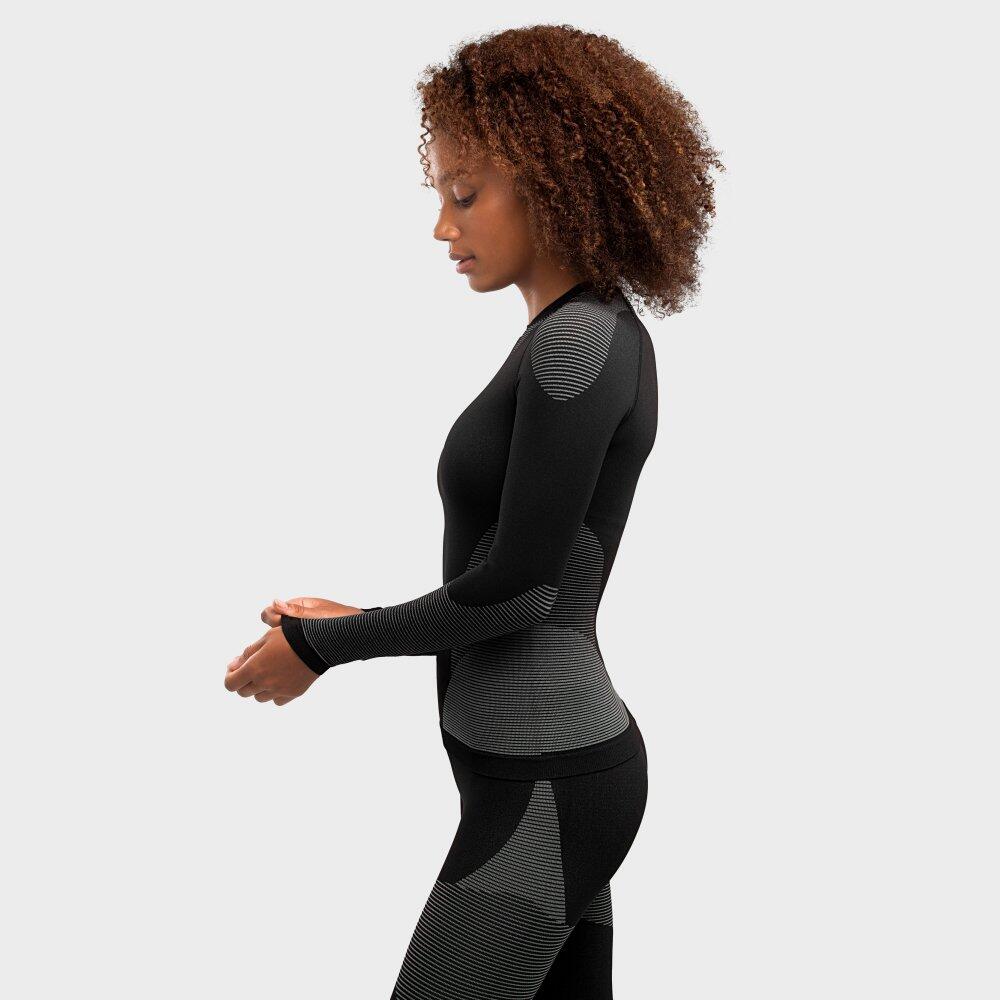 Maglia intima a compressione donna Sport invernali Drystone Nero 4/7
