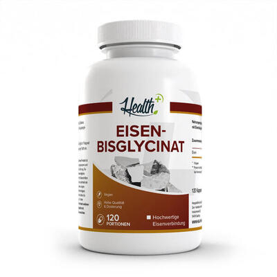 HEALTH+ Eisenbisglycinat. 120 Kapseln
