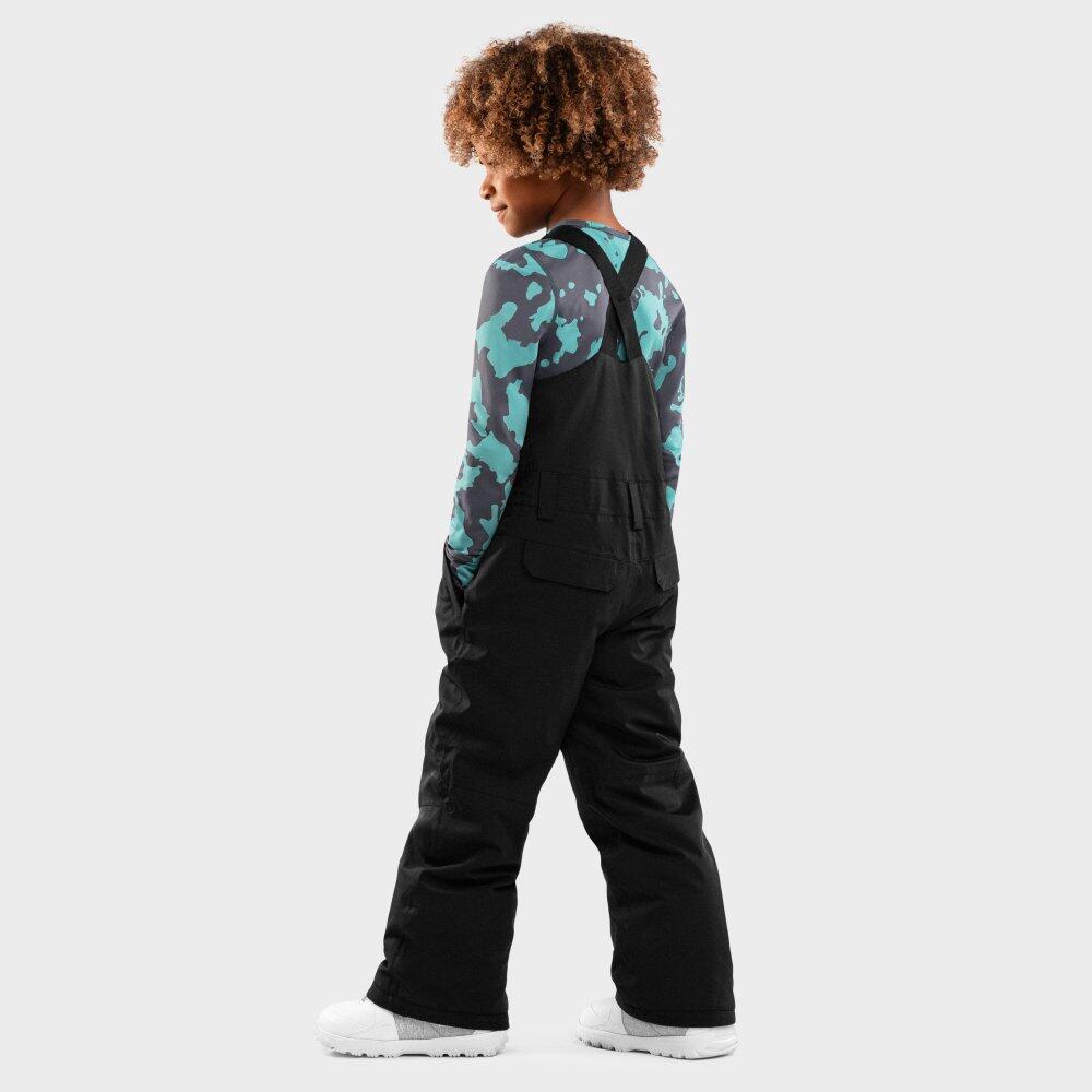 Kinder Wintersport Snowboard-Trägerhose für Jungen KB1 Fierce Schwarz 2/7