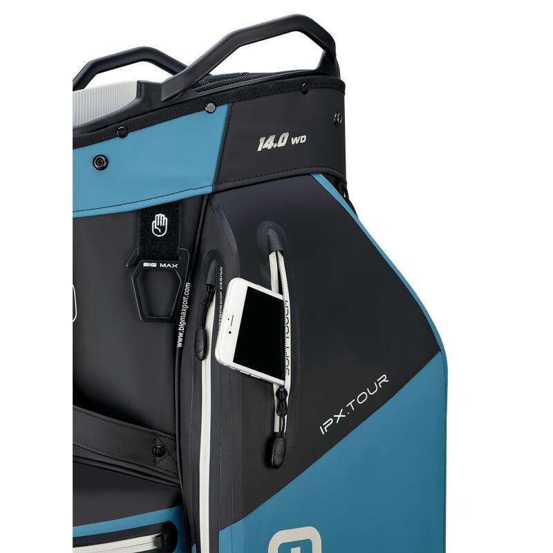 AQUA IPX Tour - Sac de golf étanche - Sac chariot - Noir BLEU