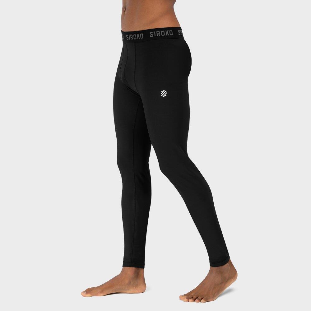 Calças interiores térmicas para homem Desportos de inverno Wolf Preto 3/7