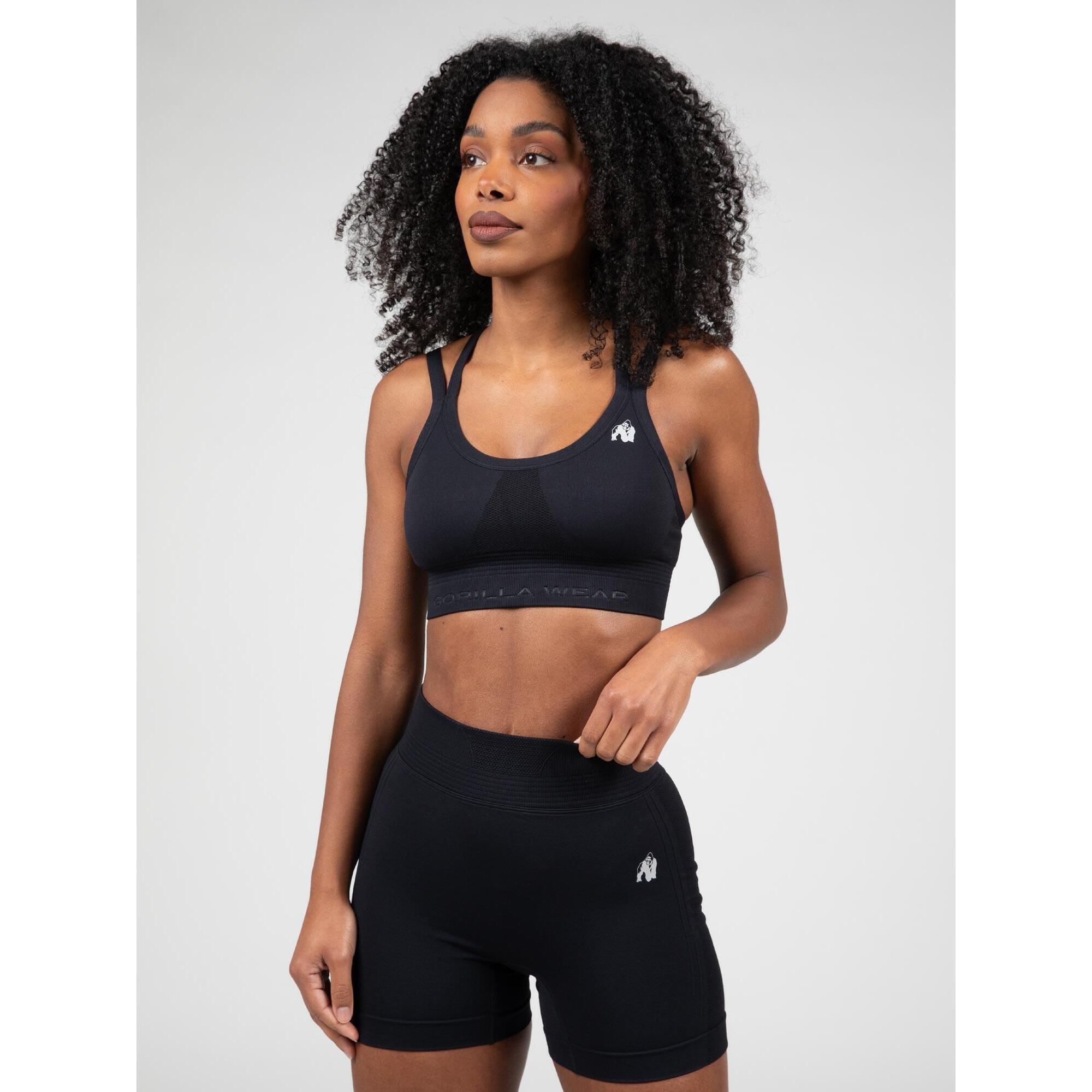 Gorilla Wear - Whitney Sans Couture Soutien-gorge De Sport - Noir - Brassière - Noir - 36 Xs - Decathlon
