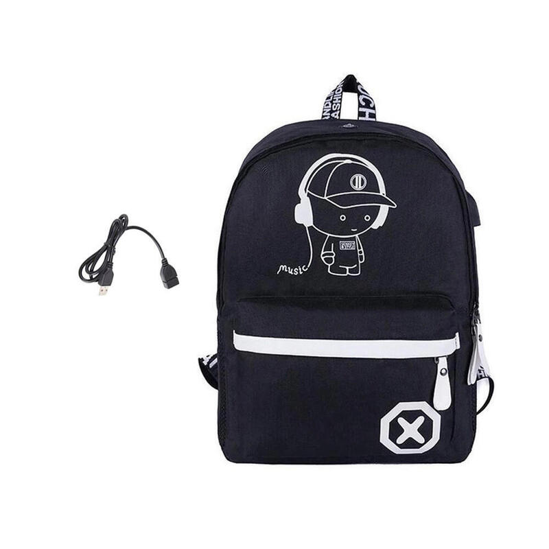 Rucsac pentru băieți, pentru școală sau sport, cu LED, 19 litri