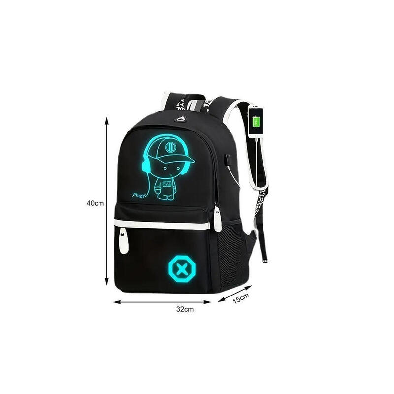 Rucsac pentru băieți, pentru școală sau sport, cu LED, 19 litri