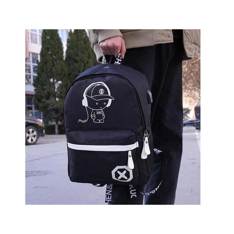Rucsac pentru băieți, pentru școală sau sport, cu LED, 19 litri