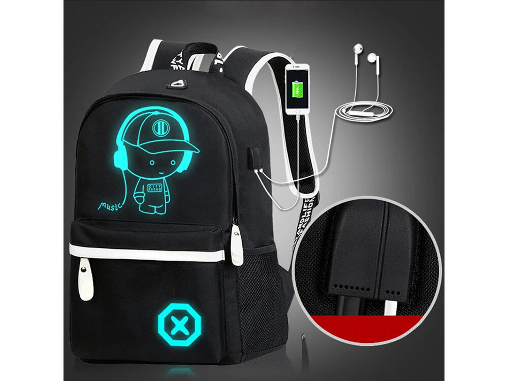 Sac à dos garçon pour l'école ou le sport avec LED 19 litres 3/7