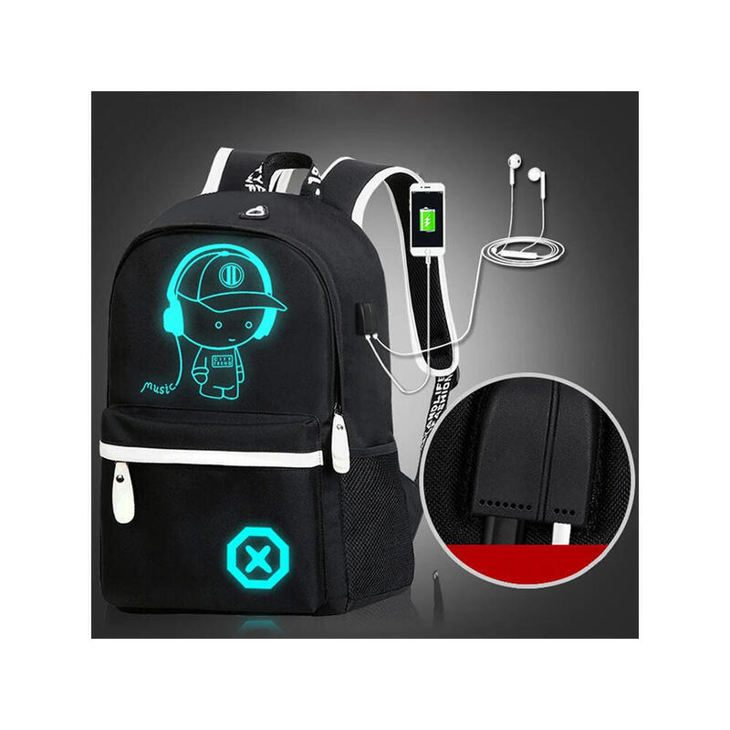 Rucsac pentru băieți, pentru școală sau sport, cu LED, 19 litri