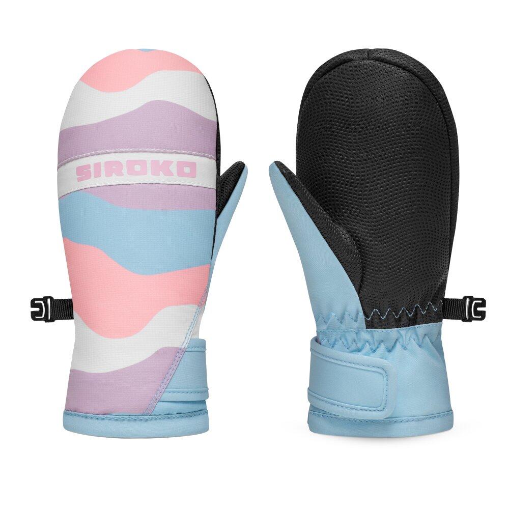 Kids Winter sports ’ snowboard and ski winter mittens Mermaid Multicolor