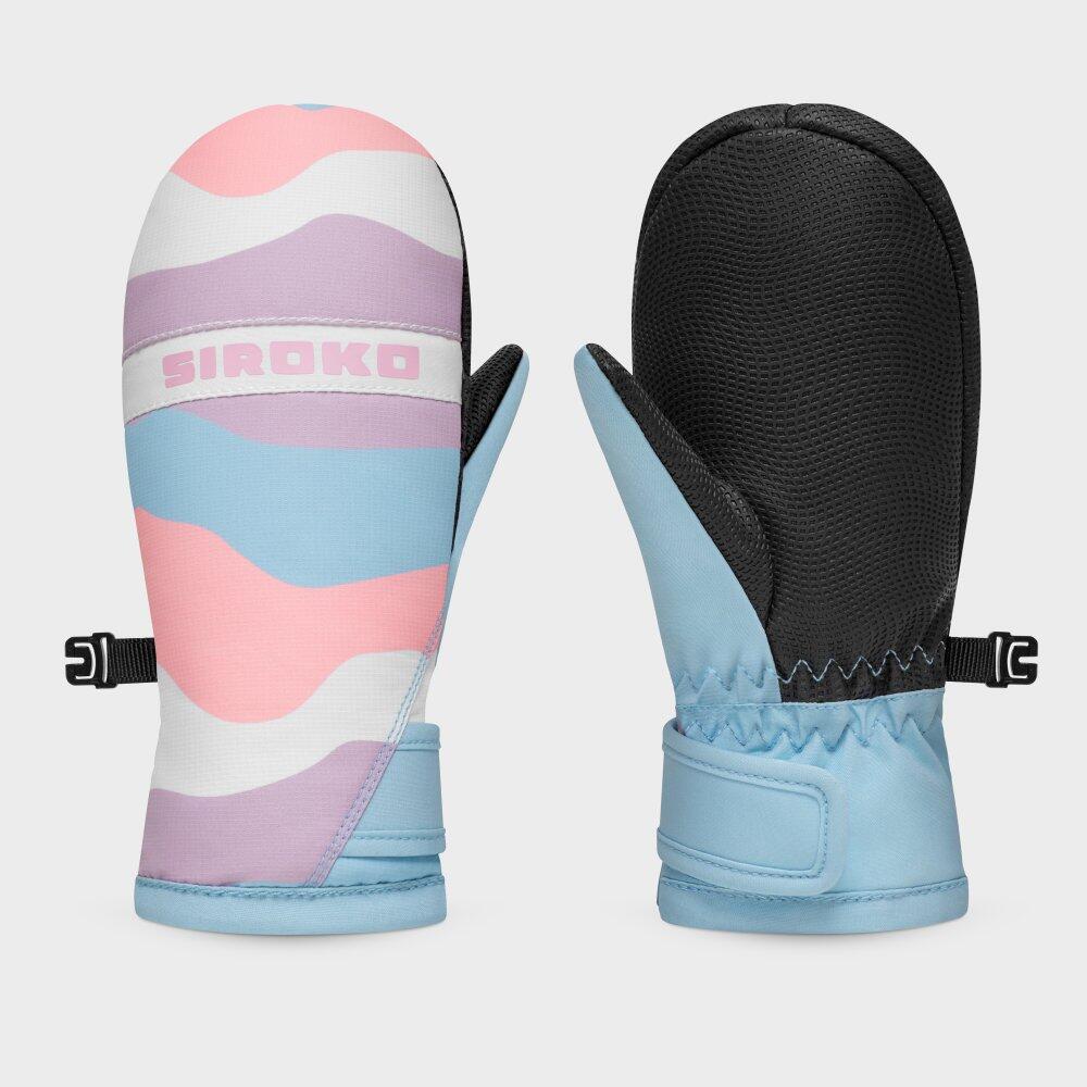 Moufles thermiques snowboard et ski enfant Sports d'hiver Enfants Mermaid Multic 3/7
