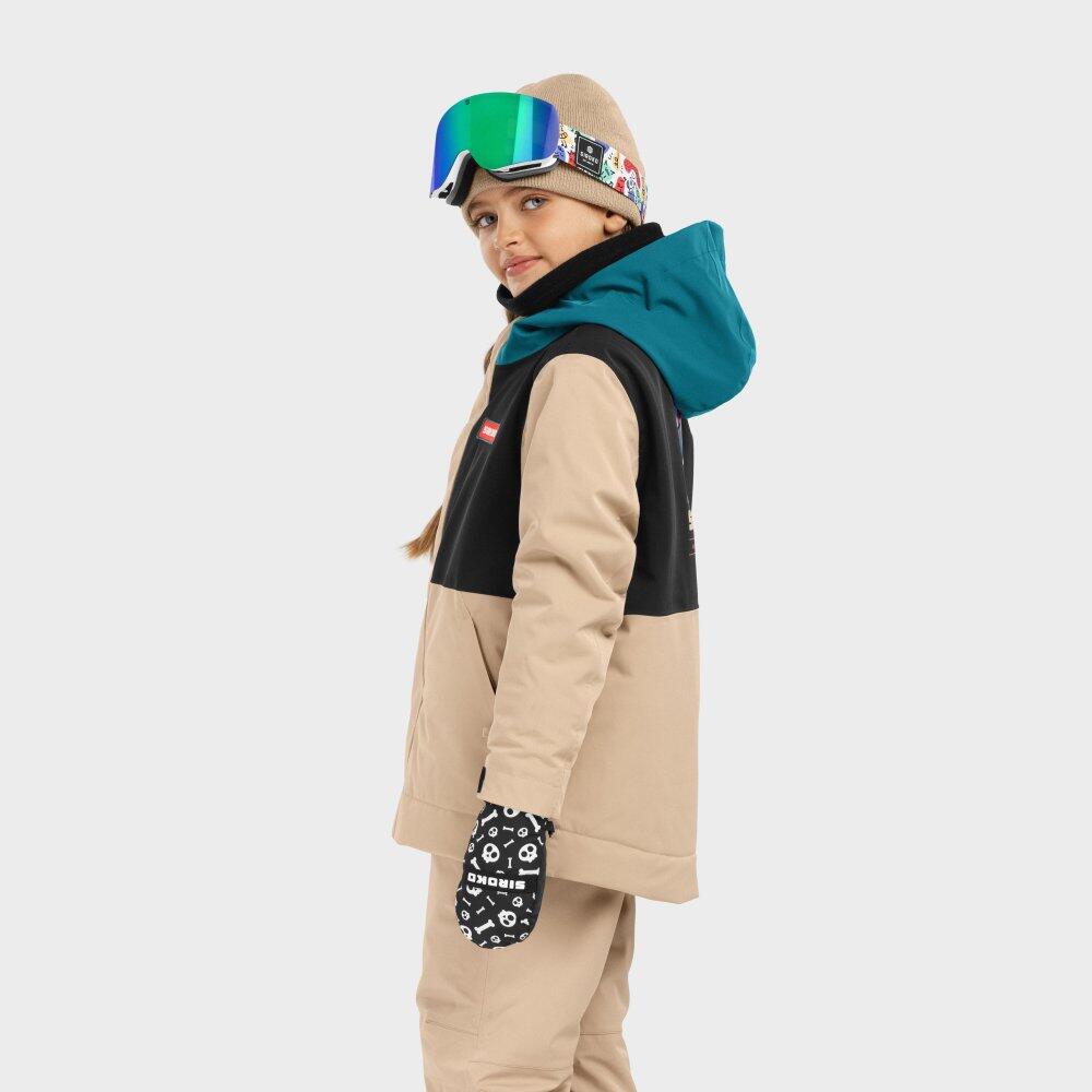 Kinder Wintersport Snowboardjacke für Mädchen KW1-G Vista Schwarz 3/7