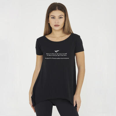 t-shirt ginnastica europa donna verde militare