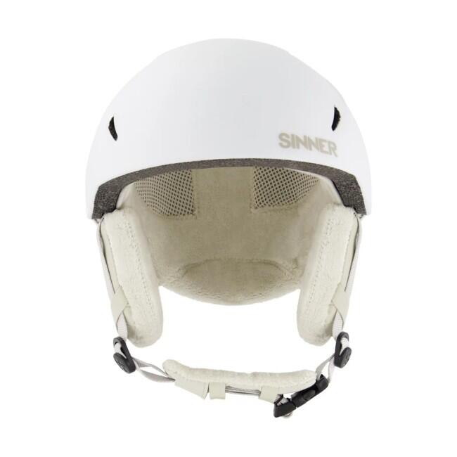Sí és snowboardsisak SINNER Montblanc Visor, Fehér, Unisex