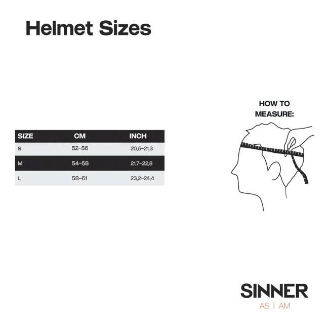 Sí és snowboardsisak SINNER Montblanc Visor, Fehér, Unisex