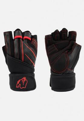 Dallas wrist wraps gloves 2.0 - zwart/rood