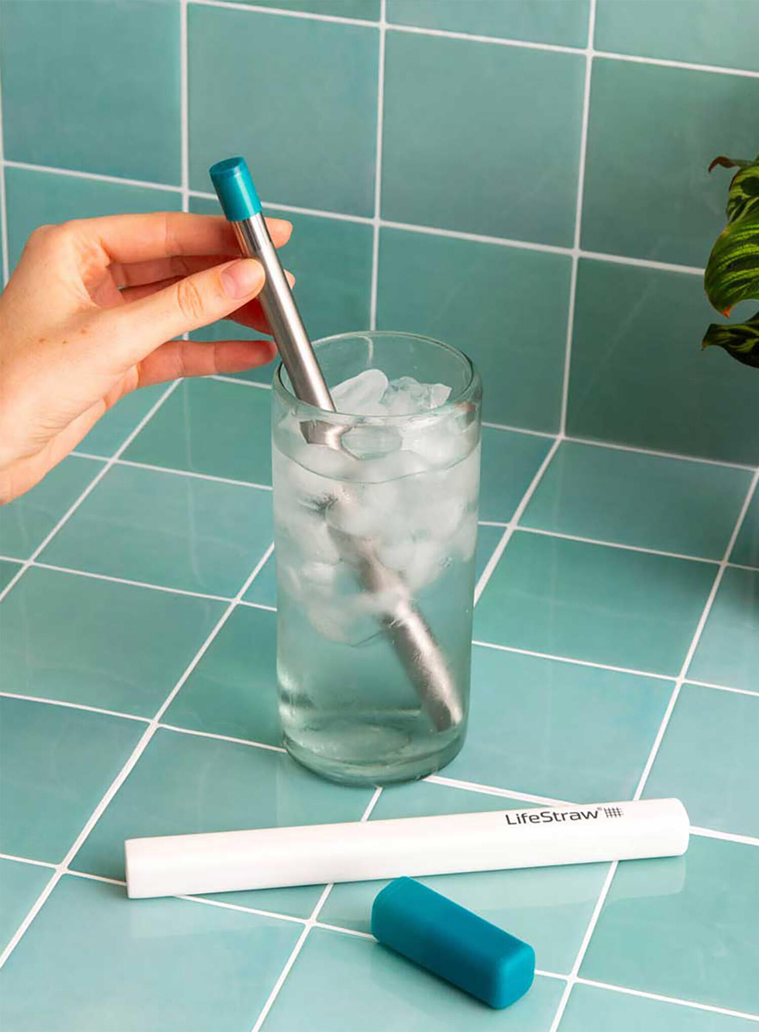LifeStraw SIP Laguna Teal – canudo filtrante com estojo de transporte 2/4