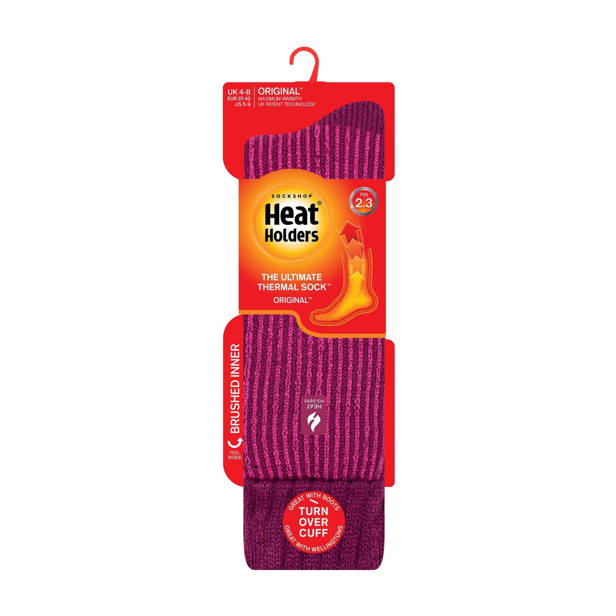Heat Holders - Femme Chaussettes Hiver | Longues Rayures Chaussettes pour Bottes 2/6