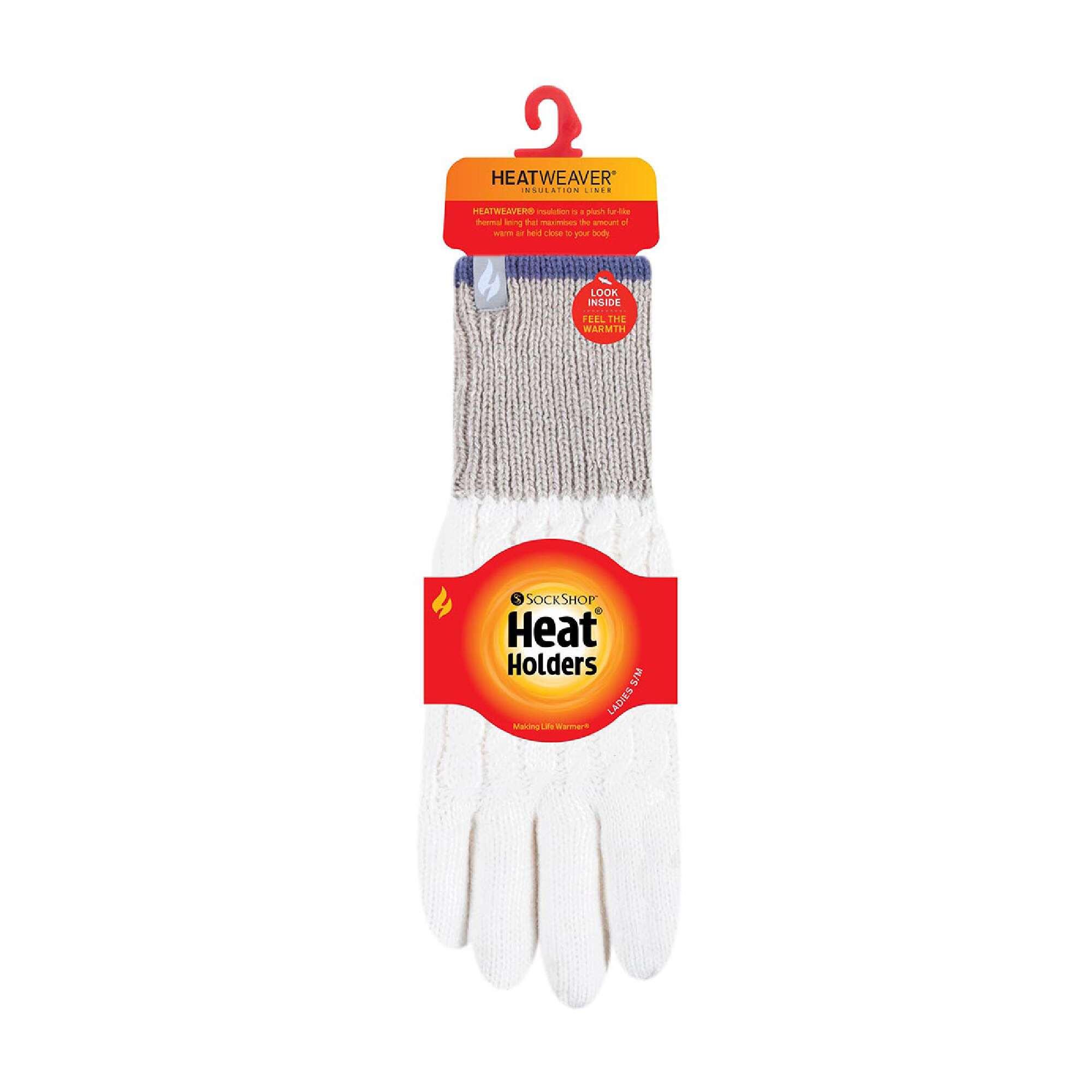 Womens Patterned Fleece Lined Warm Thermal Gloves for Winter 2/5