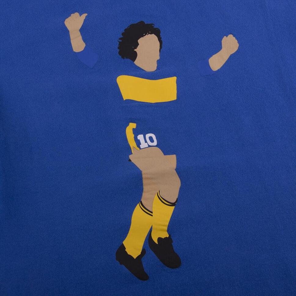Koszulka dla dorosłych - Maradona x COPA Boca Graficzna - Niebieska