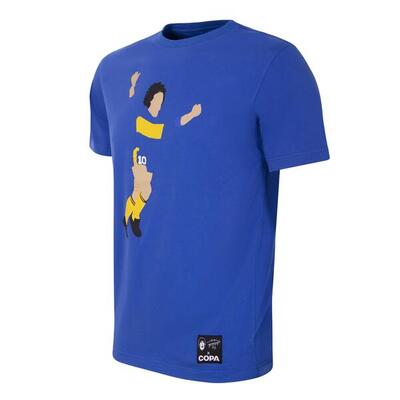 T-shirt - heren - maradona x copa boca graphic - korte mouw - blauw