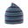 Team Stripe Omkeerbare Beanie (Pruim/Turquoise/Grijs)