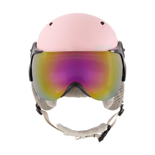 Sí és snowboardsisak SINNER Typhoon Visor, Rózsaszin, Unisex