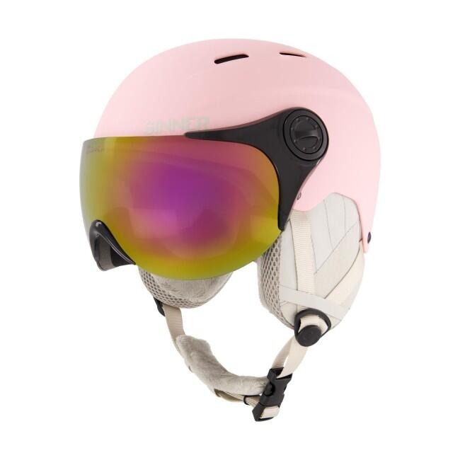 Sí és snowboardsisak SINNER Typhoon Visor, Rózsaszin, Unisex