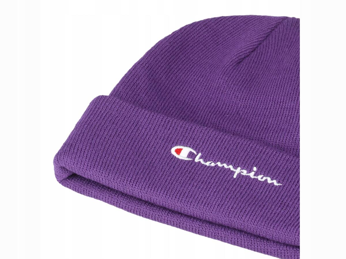 CZAPKA ZIMOWA CHAMPION fioletowa 806064-VS025 beanie na zimę 3/3
