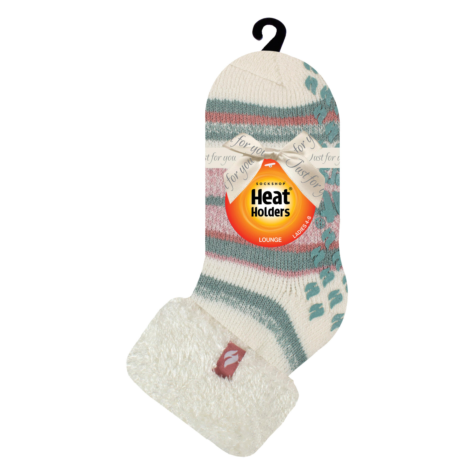 Ladies Soft Stripe Lounge Socks for Winter 2/6