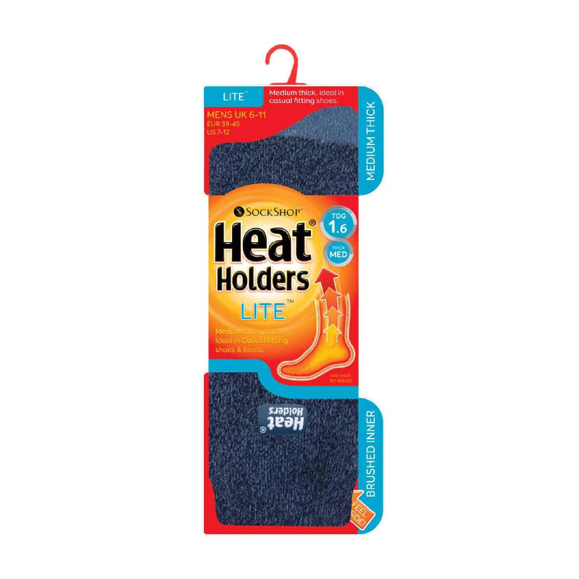 Heat Holders Lite - Homme chaudes thermiques Chaussettes Casual en 5 couleurs 2/6