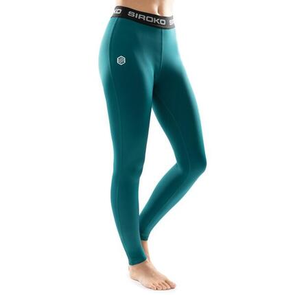 Sous-pantalon thermique ski femme Sports d'hiver Écrins Vert