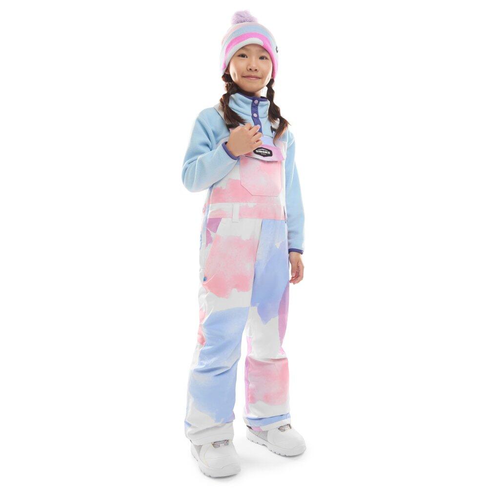 Kids Winter sports Girls’ snowboard bib pants KB1-G Jazzy Multicolor