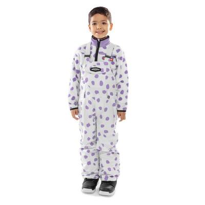 Kinder Wintersport Snowboard-Trägerhose für Jungen KB1 Polka Lila