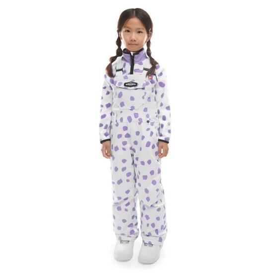 Dziewczęce spodnie snowboardowe z szelkami Sporty zimowe Siroko KB1-G Polka