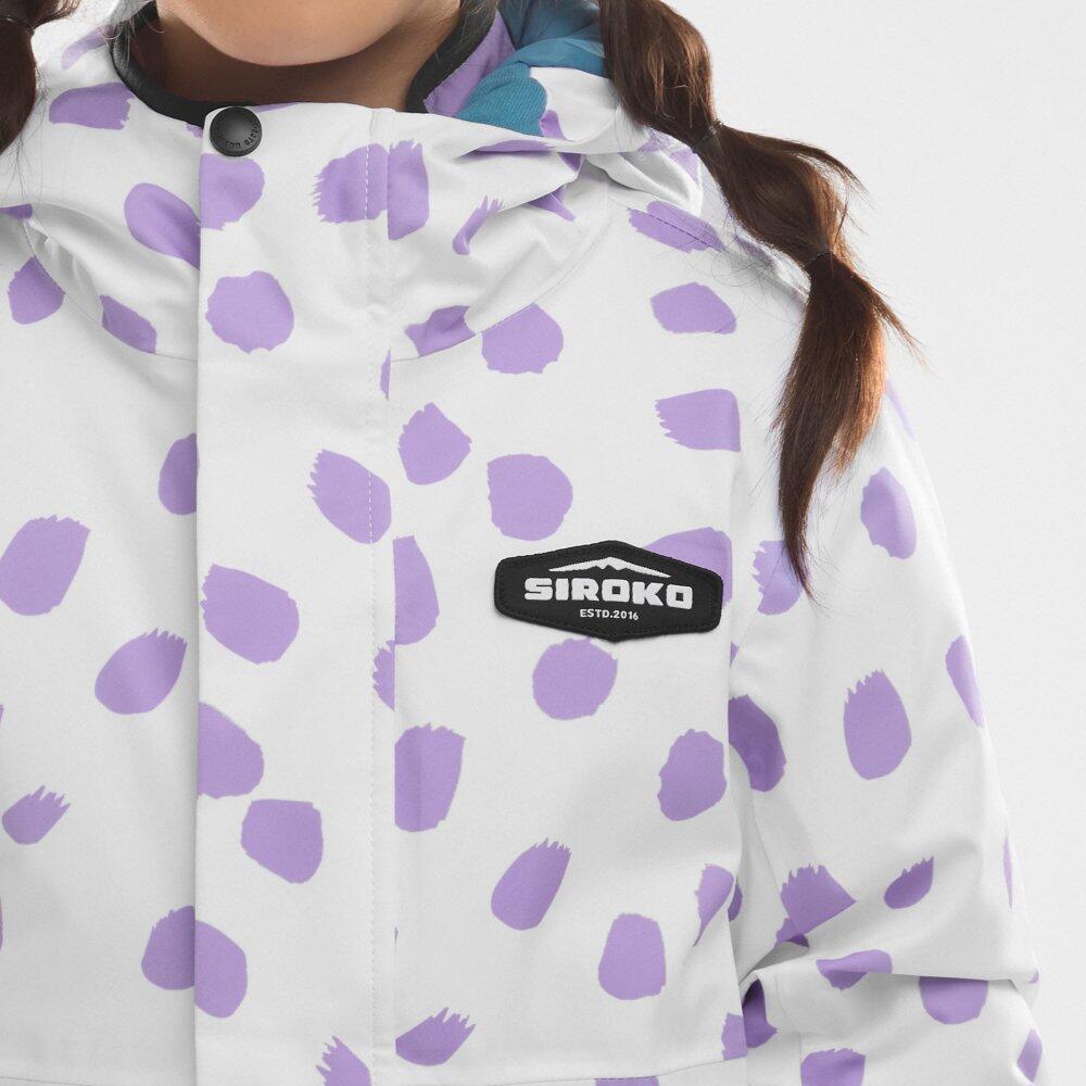 Kinder Wintersport Snowboardjacke für Mädchen KW1-G Fay Weiß 6/7