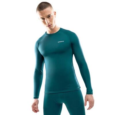 Heren wintersport thermisch ski ondershirt chasseral groen