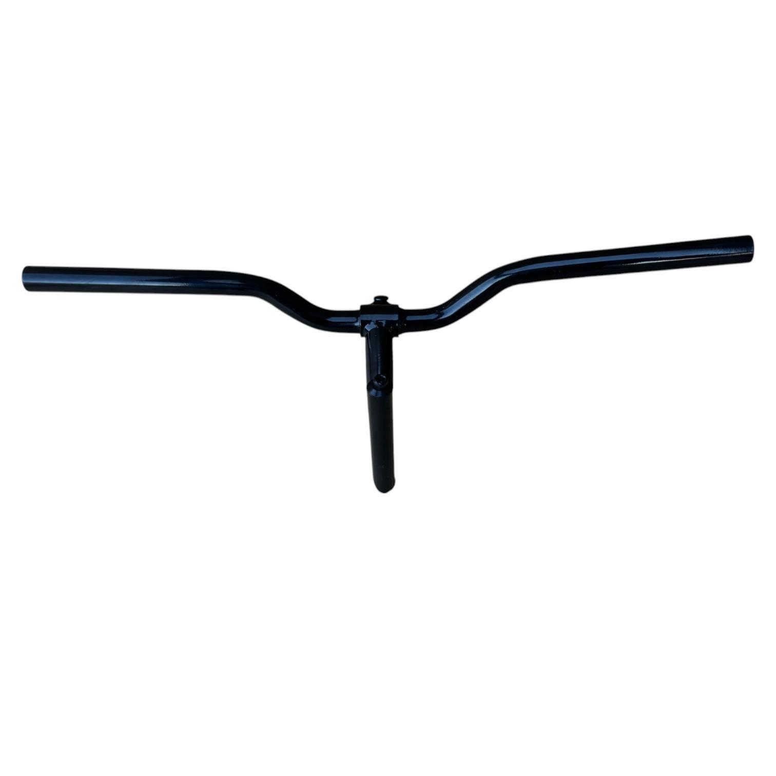 Manubrio Bici Acciaio Nero Attacco + Piega Bicicletta City Bike 585l City Bike 5/7