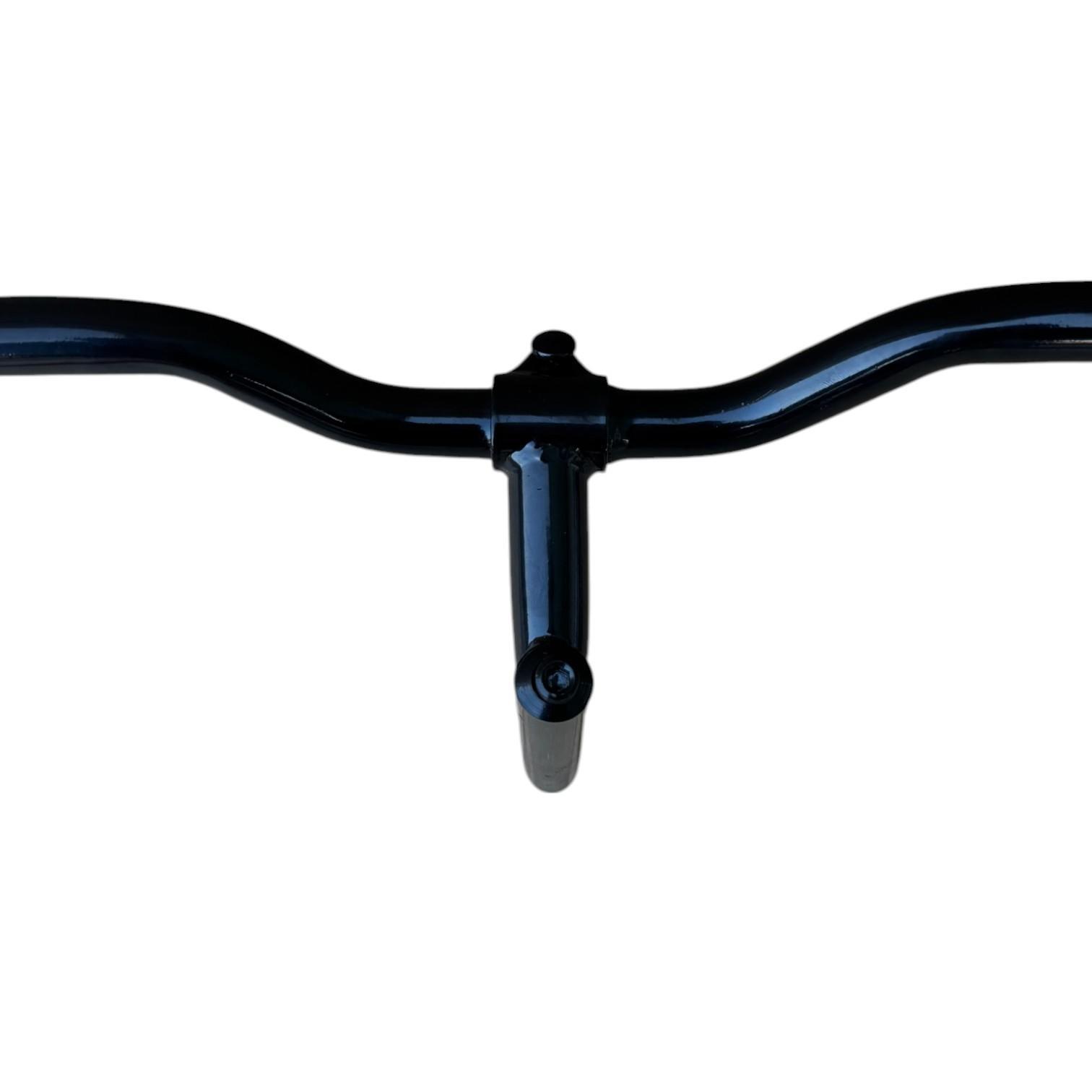Manubrio Bici Acciaio Nero Attacco + Piega Bicicletta City Bike 585l City Bike 7/7