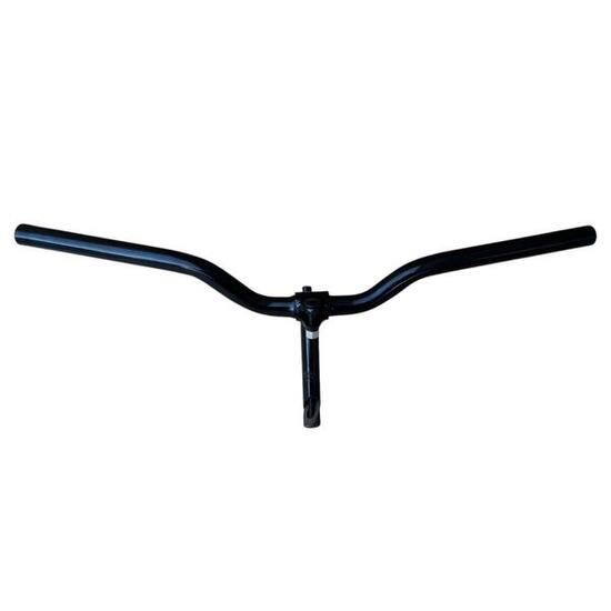 Manubrio Bici Acciaio Nero Attacco + Piega Bicicletta City Bike 585l City Bike