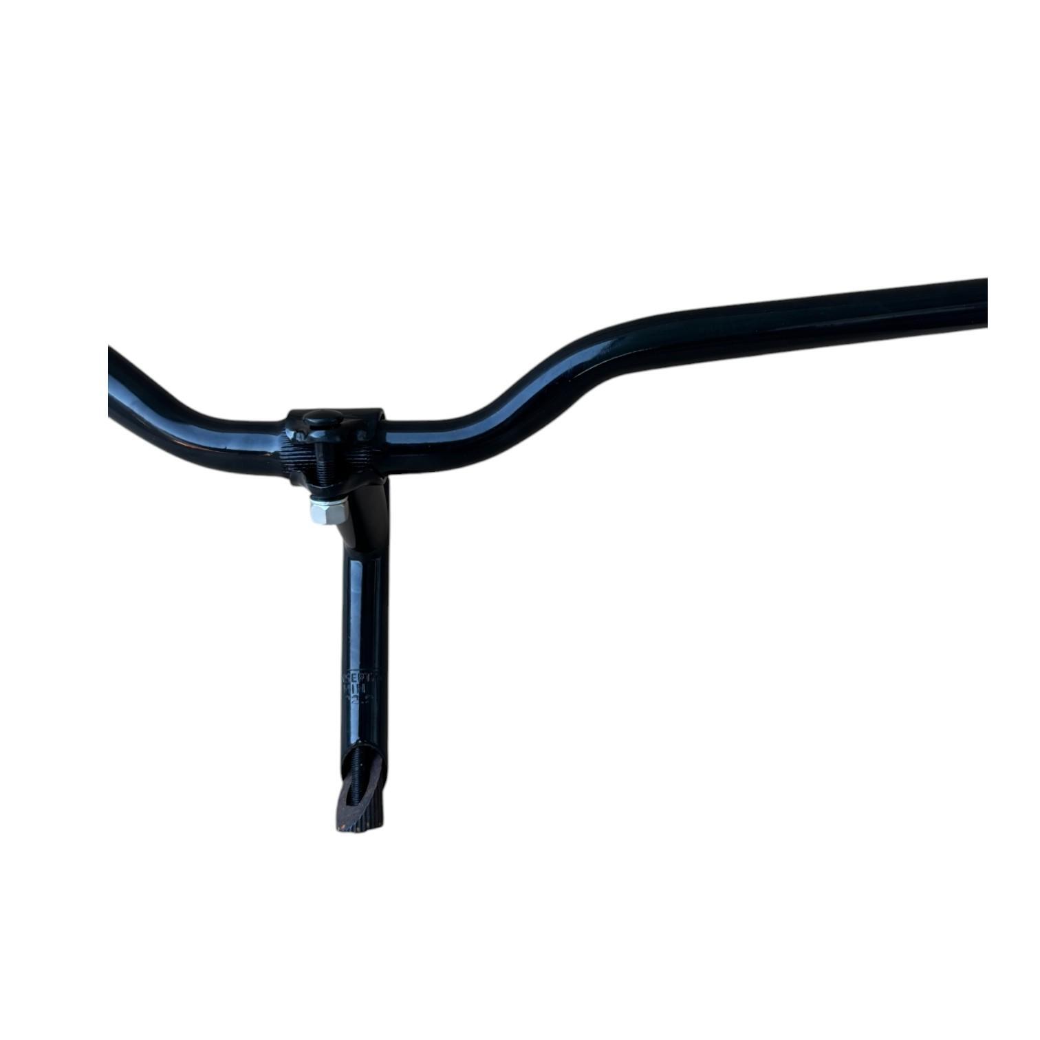 Manubrio Bici Acciaio Nero Attacco + Piega Bicicletta City Bike 585l City Bike 2/7
