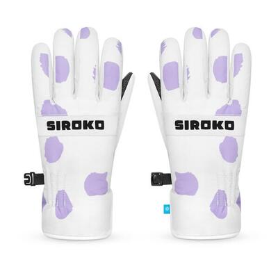 Guantes térmicos esquí niños esquí y nieve Niños y Niñas Doodle Blanco
