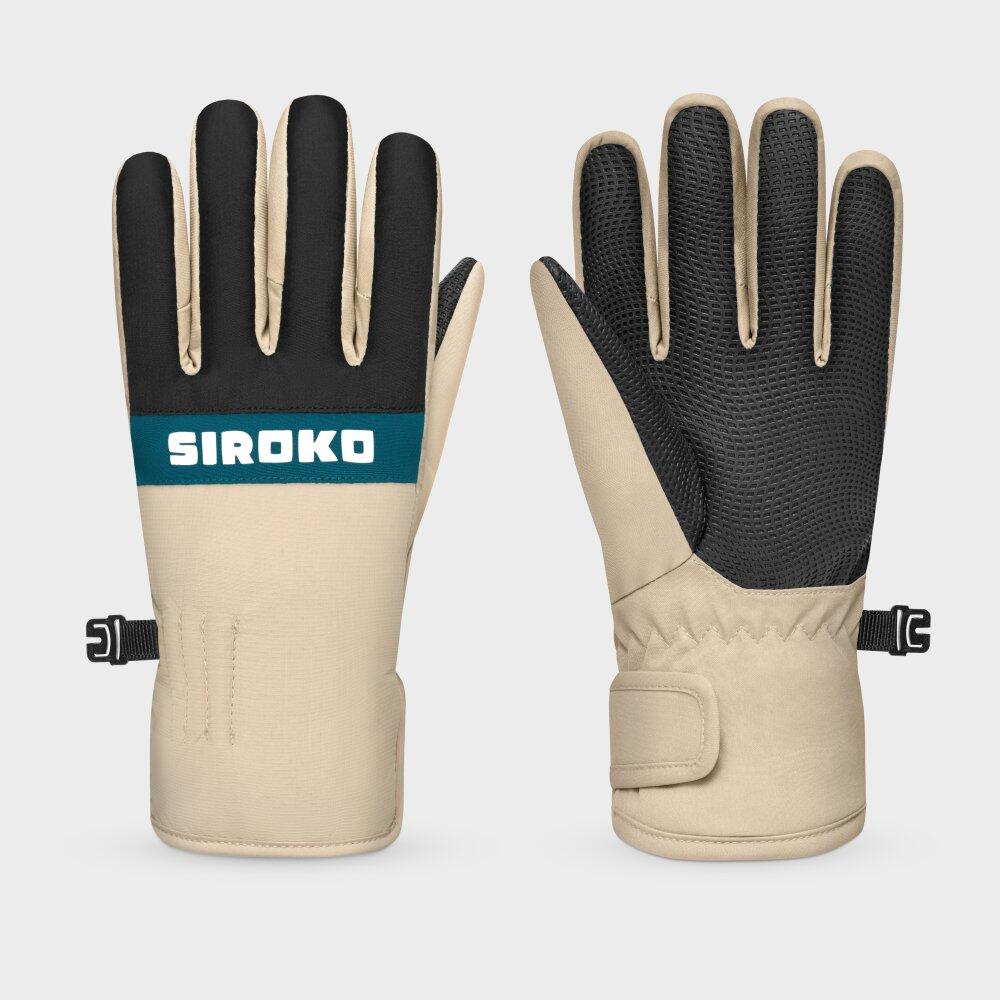 Gants thermiques snowboard et ski enfant Sports d'hiver Enfants Whiz Beige 5/7