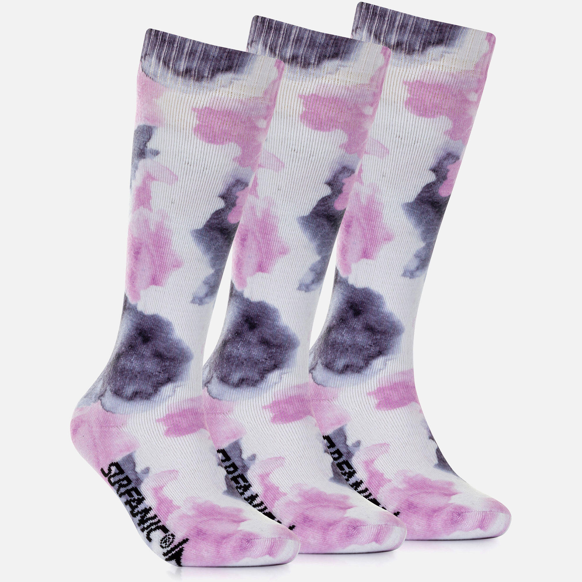SURFANIC Pro Tech 3pk Watercolour Sock Pink
