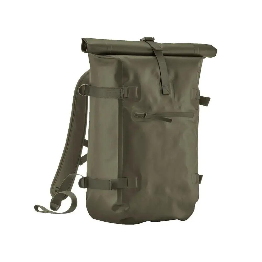 Roll Top Waterproof Backpack (Covert Green)