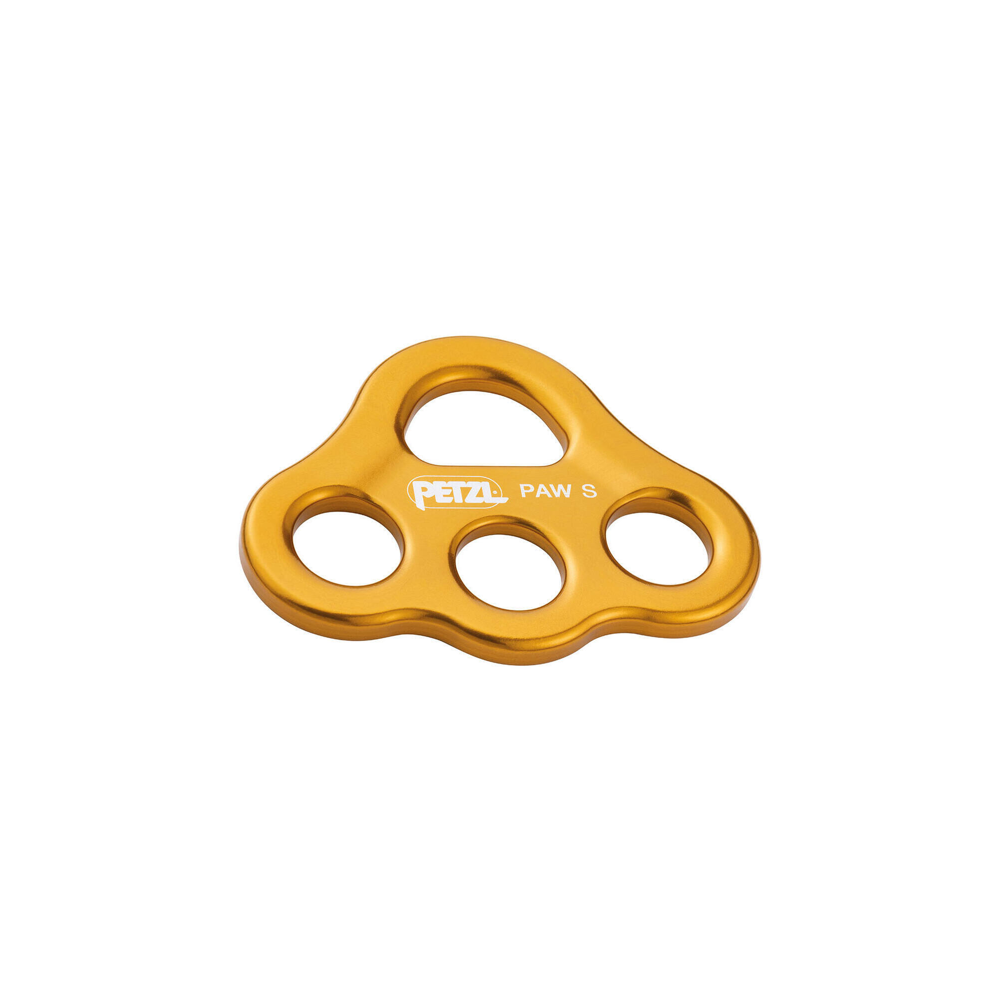 Petzl - Plaque Multiancrage Petzl Paw S Aluminium Léger 3 Trous 36 Kn Ce Nfpa - Mousqueton D'Escalade - Jaune - Taille Unique - Decathlon