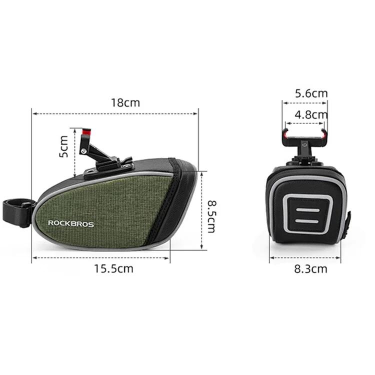 Sacoche de Selle Arrière pour Tige de Selle 0.45L - Type à Fixation par Support 6/6